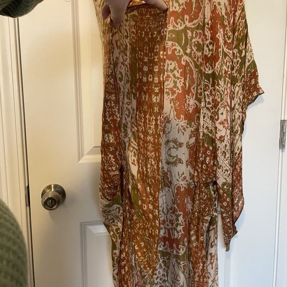 Ruggline Bohemian Mandala Kimono W/ Split Angel Sleeve One Size Indy Festival - Picture 8 of 13